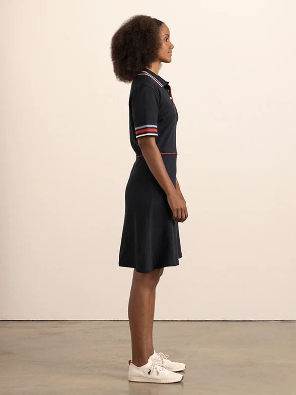 MHC World Polo Ladies Short Sleeve Golfer Dress Navy (7278853423193)