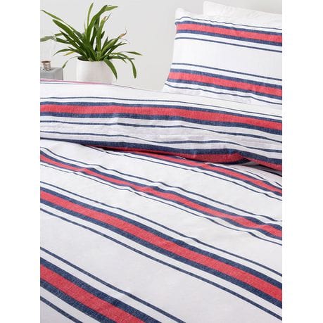 Linen House Duvet Cover Linen House Red Hampton Duvet Covers Set (4706754101337)