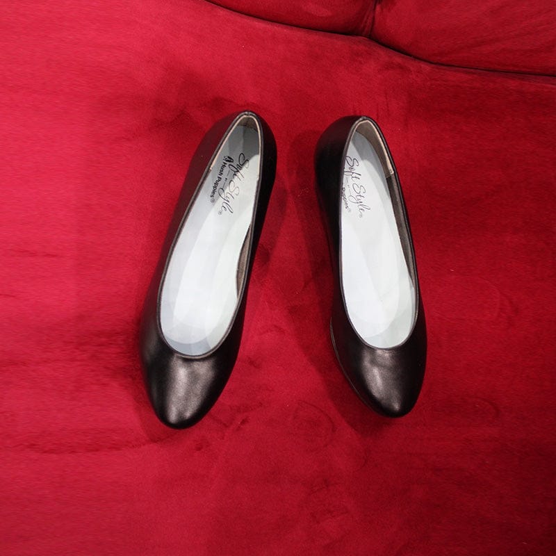 Hush Puppies LADIES SHOES Hush Puppies Soft Style Curt Shoes Black (6970376978521)