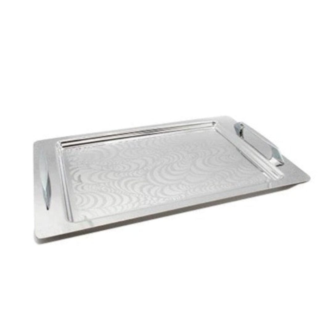 Seden Furniture & Lights Seden Stainless Steel Swirl Tray With Handle (7138234630233)