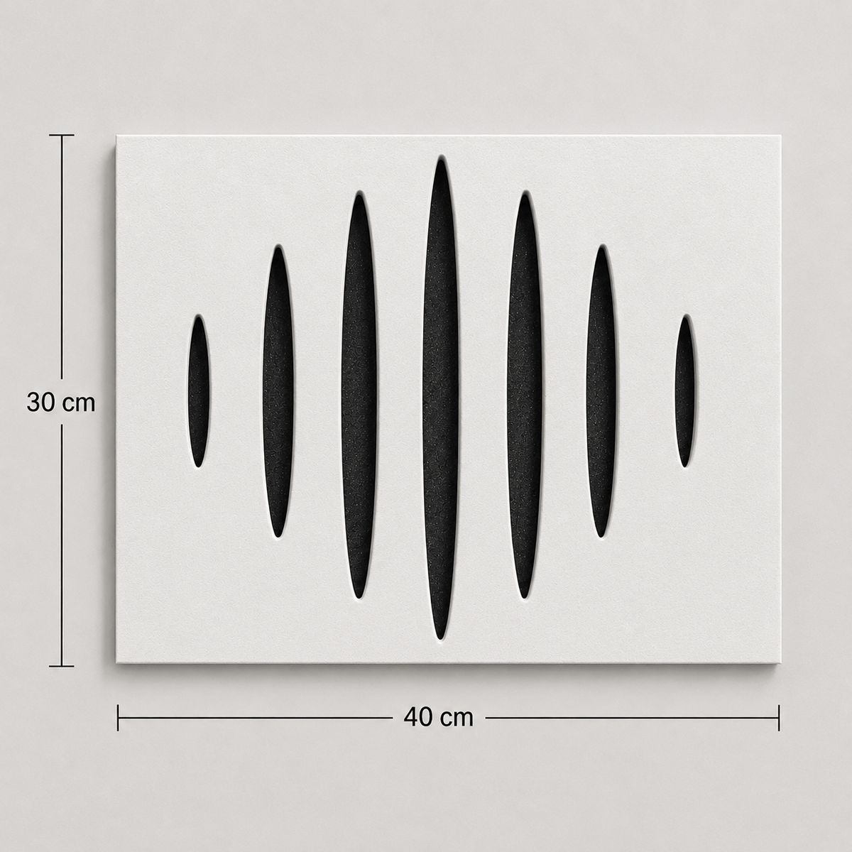 Echo-Less Echo-Less Hybrid Polyester Fibre+Foam Acoustic Panel Echo-Less Hybrid Polyester Fibre+Foam Acoustic Panel 30x40x3cm Pack Of 4