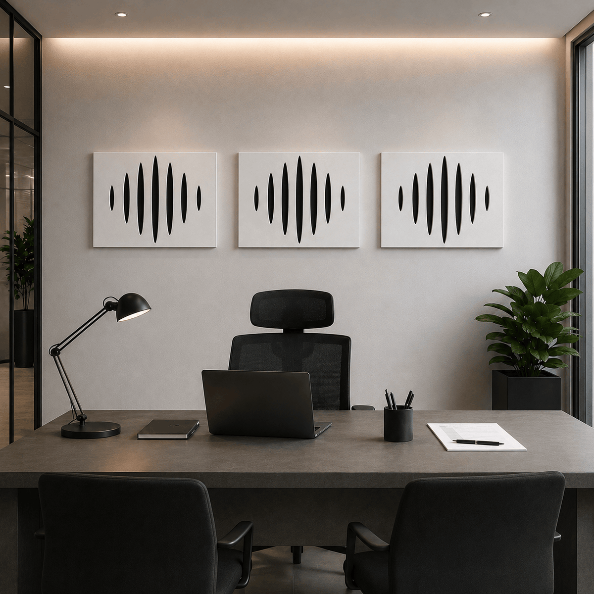 Echo-Less Echo-Less Hybrid Polyester Fibre+Foam Acoustic Panel Echo-Less Hybrid Polyester Fibre+Foam Acoustic Panel 30x40x3cm Pack Of 4