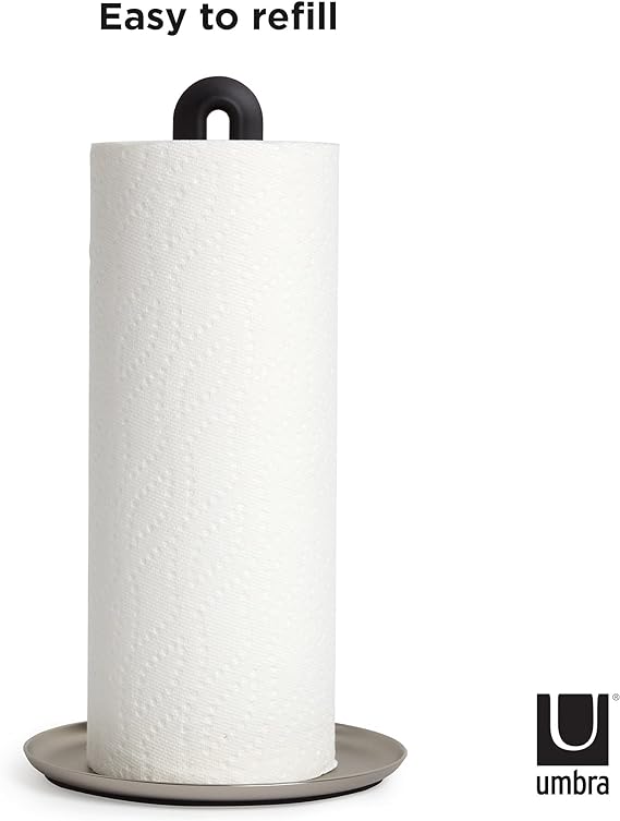 Umbra Paper Holder Umbra Keyhole Paper Towel Holder, Black/Nickel UMB1005264047 (7399192658009)