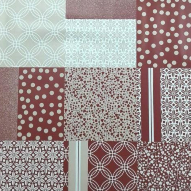 EDURA Plastic Tabling Flannel Backed Blocks Plastic Tabling 161B 140 cm (7801020186713)