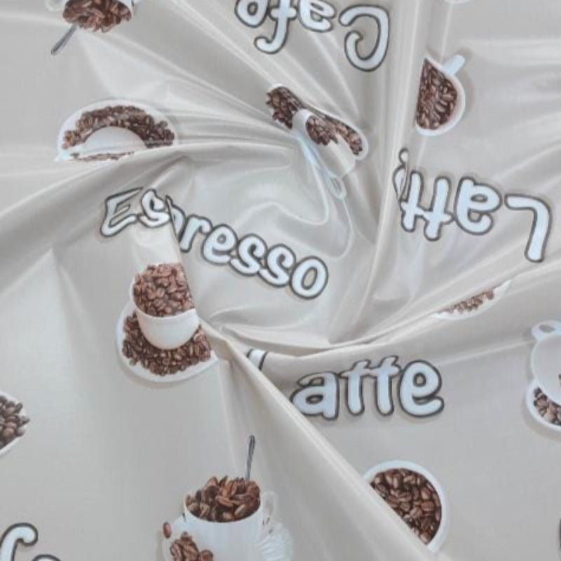 EDURA Plastic Tabling Flannel Backed Cappuccino Plastic Tabling 140 cm (7800890163289)
