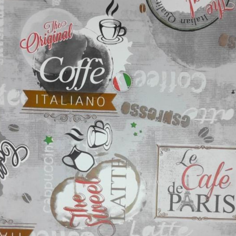 EDURA Plastic Tabling Flannel Backed Cappuccino Plastic Tabling 99B 140 cm