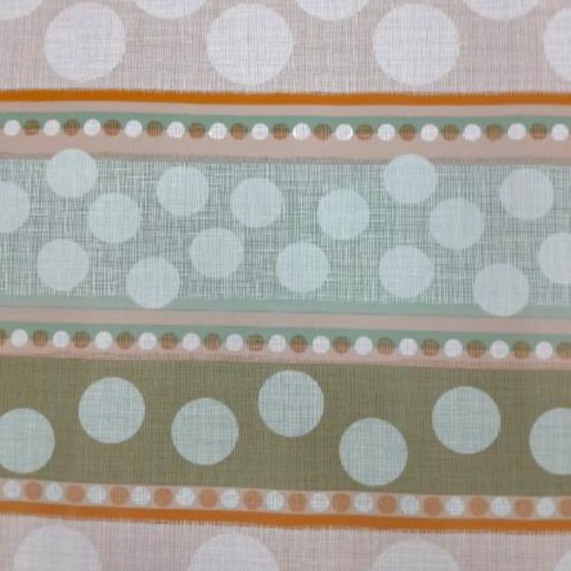 EDURA Plastic Tabling Flannel Backed Circles Plastic Tabling Fabric 140 cm