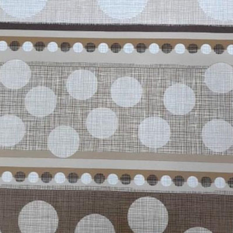 EDURA Plastic Tabling Flannel Backed Circles Plastic Tabling Fabric 140 cm