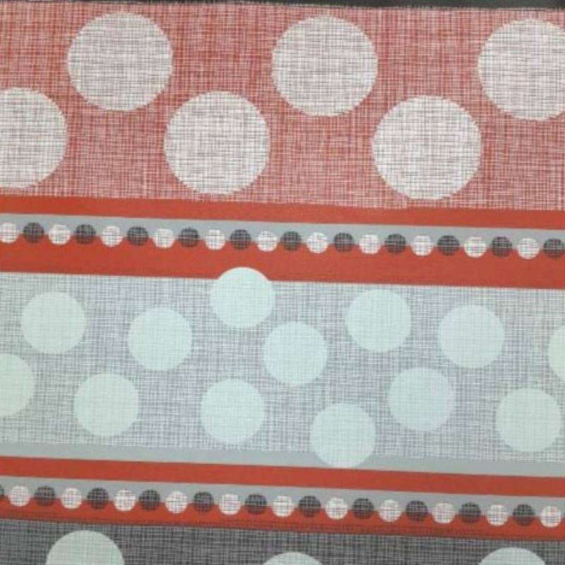 EDURA Plastic Tabling Flannel Backed Circles Plastic Tabling Fabric 140 cm