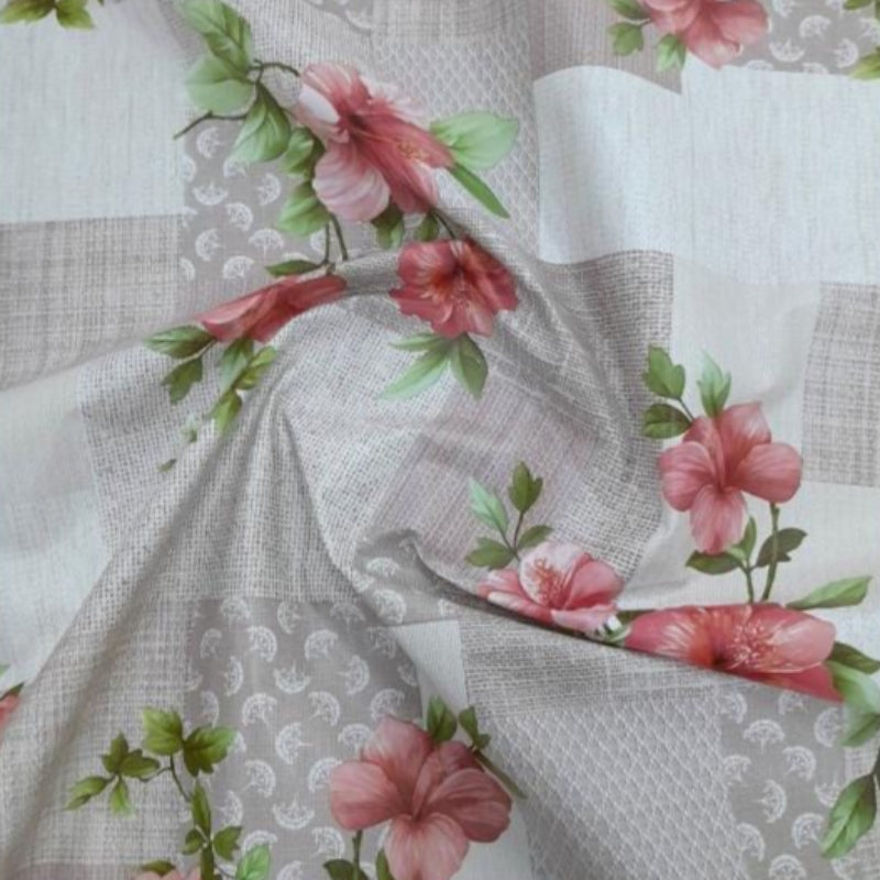 EDURA Plastic Tabling Flannel Backed Flowers Plastic Tabling 250A 140 cm (7798253977689)