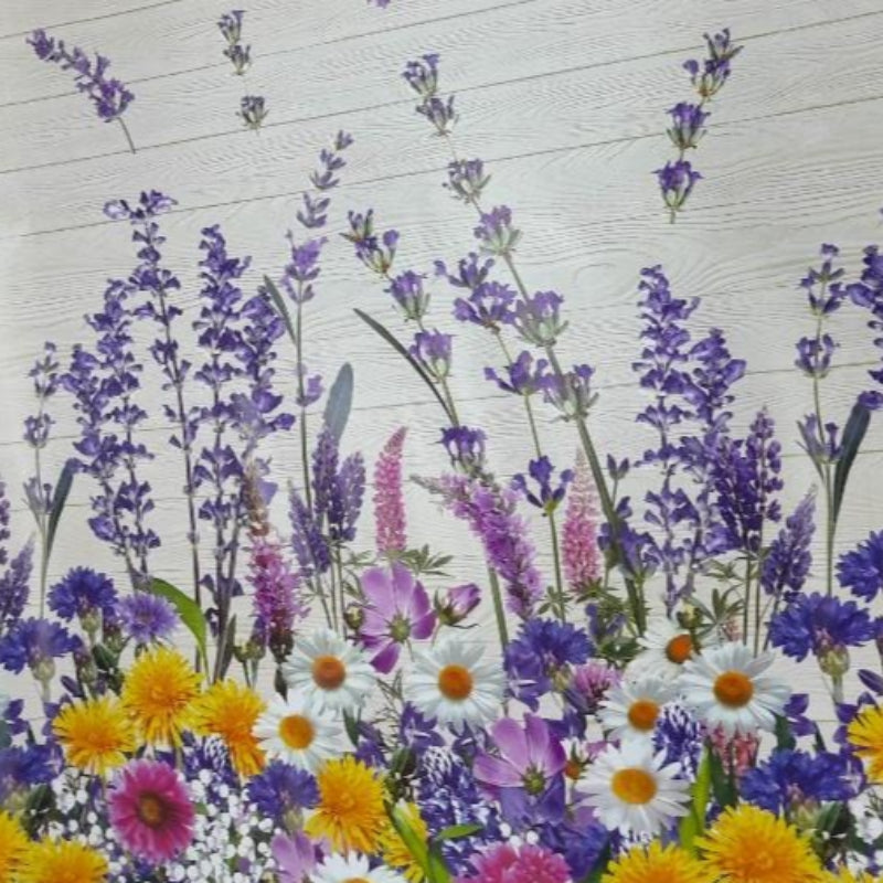 EDURA Plastic Tabling Flannel Backed Sunflower Plastic Tabling 216A 140 cm (7797726871641)