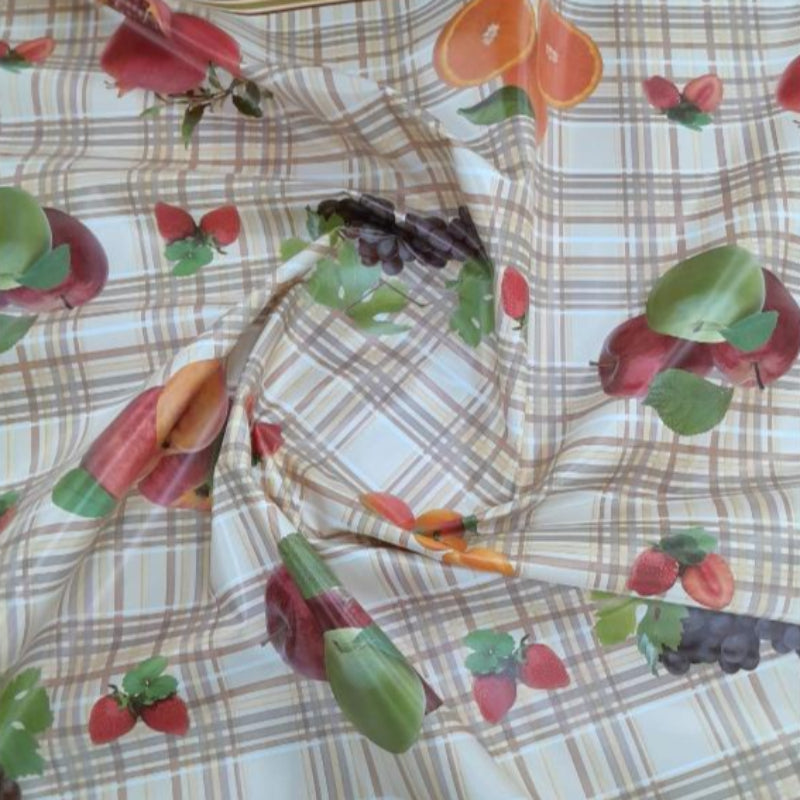 EDURA Plastic Tabling Flannel Backed Tropical Plastic Tabling 162A 140 cm (7798270197849)
