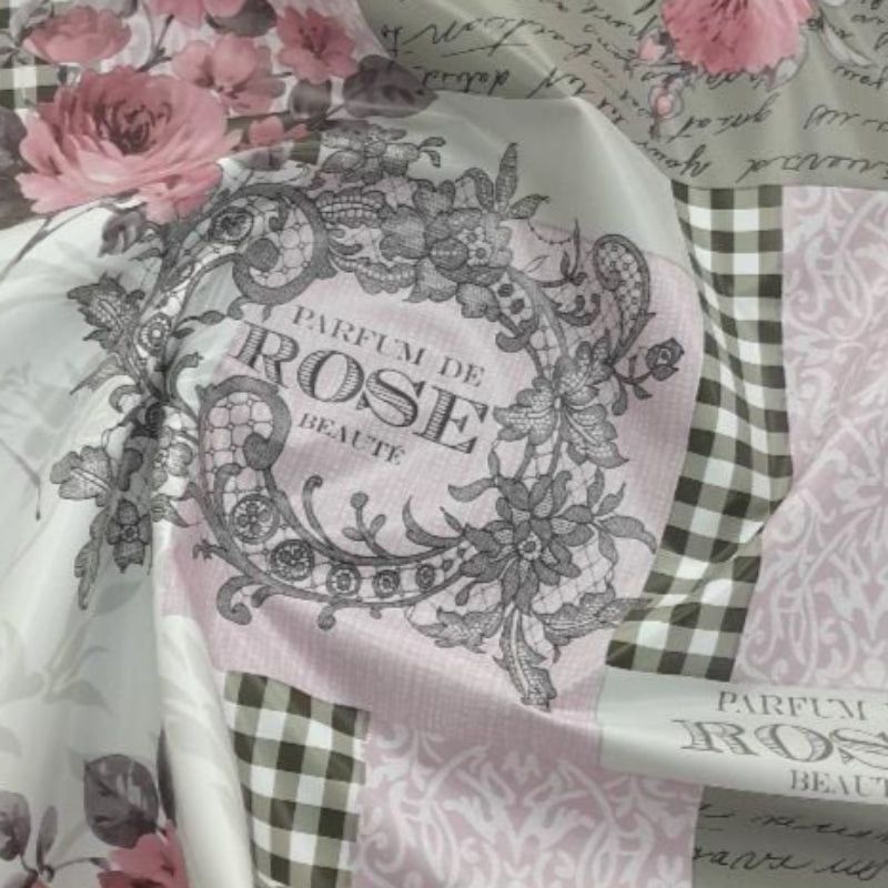 EDURA Plastic Tabling Pink Flannel Backed Rose Plastic Tabling 140 cm