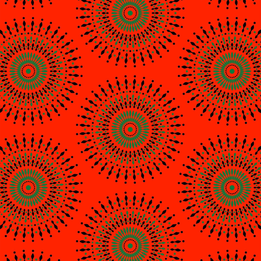 Original 3 Cat Fabric C/W16 DK Orange 90cm