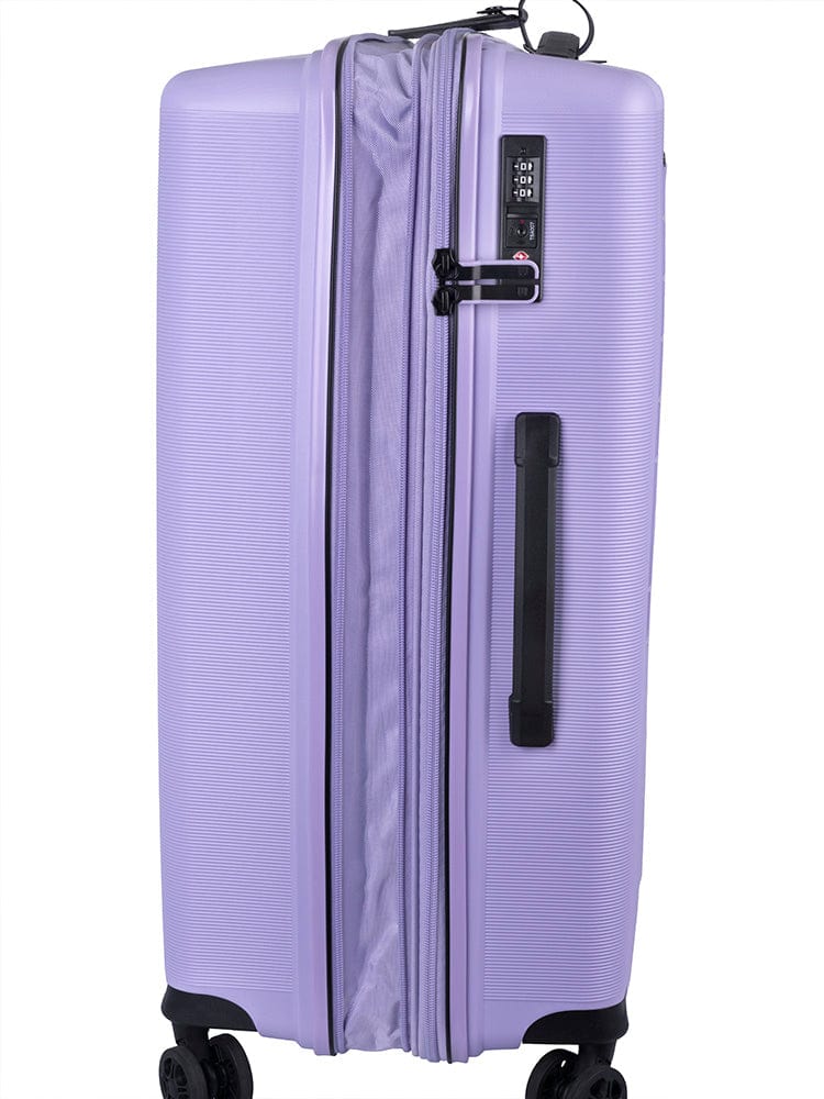 CELLINI Luggage & Bags Cellini Starlite Medium 4 Wheel Trolley Case Lilac (7497421553753)