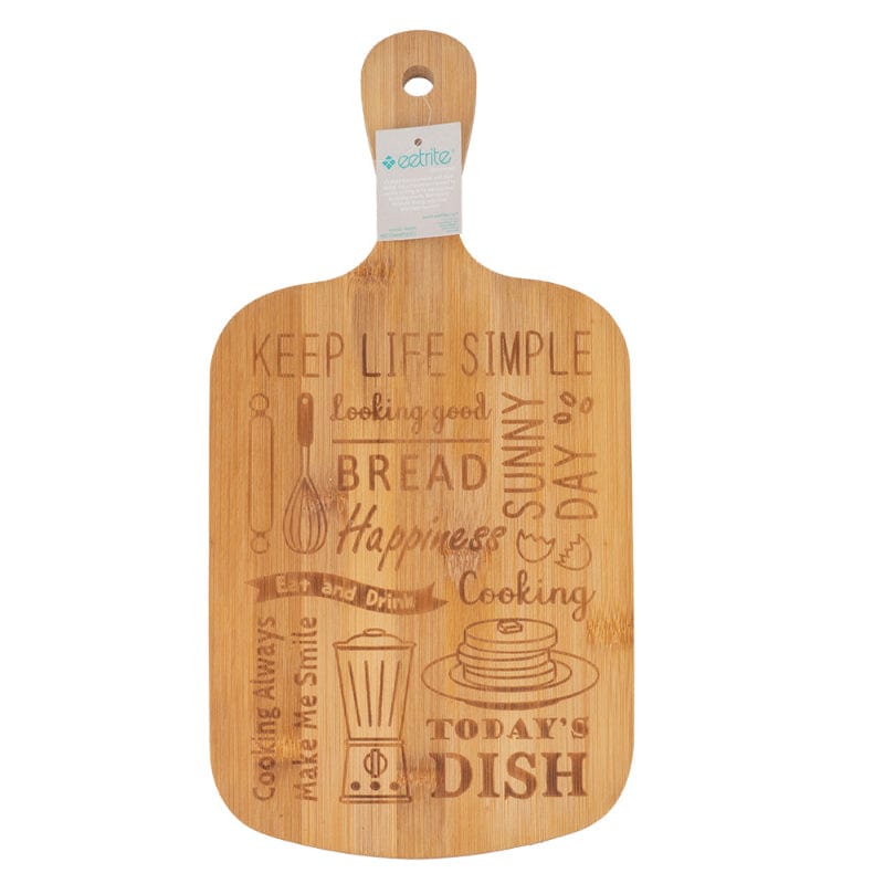 EETRITE Bamboo Platter Eetrite Bamboo Cutting & Serving Board 39 x 19cm  LC1018