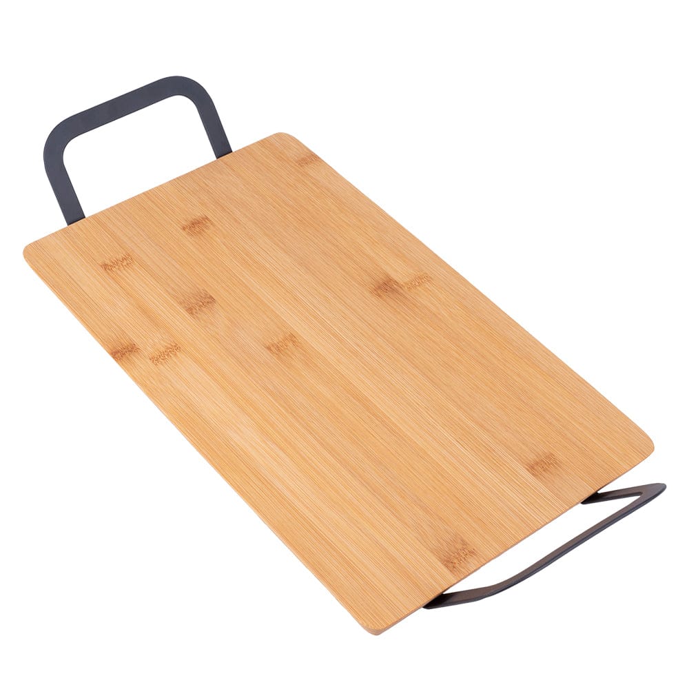 EETRITE Bamboo Platter Eetrite Bamboo Tray  With Iron Handles 39 x 20cm  LC1019
