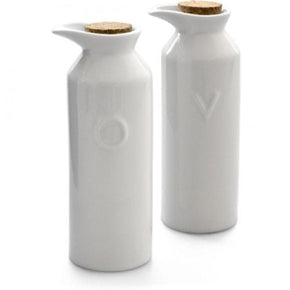 EETRITE CANISTER Eetrite Just White Oil & Vinegar Serving Set ER0260 (7468353978457)