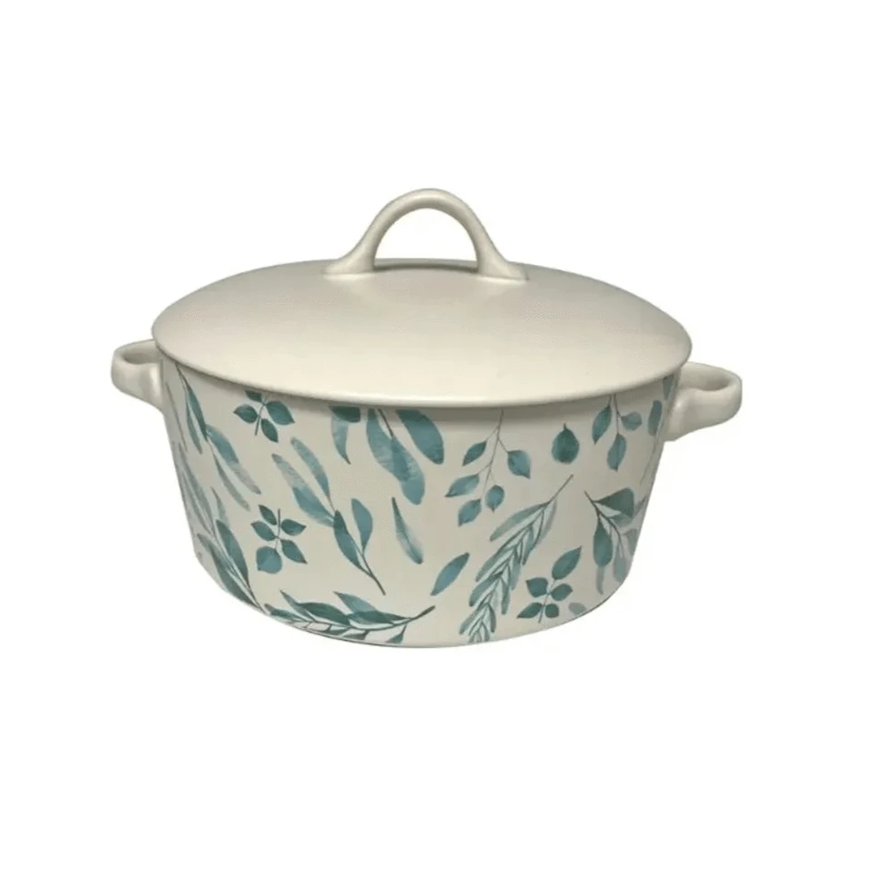 EETRITE Casserole Eetrite Stoneware Floral Round Casserole 3,8 Litre CC2503