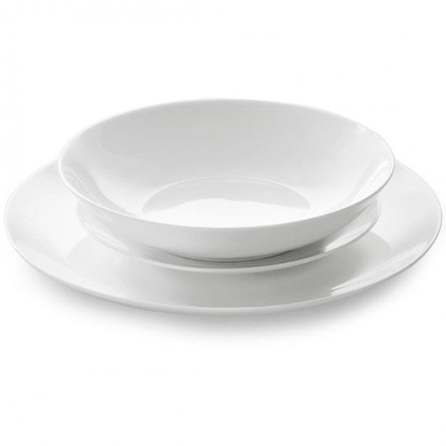 Eetrite Dinner Set Eetrite Just White 12 Piece Coupe Dinner Set ER1274