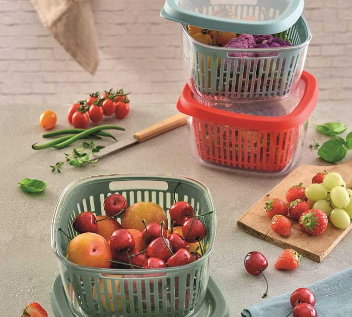 EETRITE fruit basket Eetrite Snips Aroma Storage Container 1.5L Green 079205GR (7606137094233)