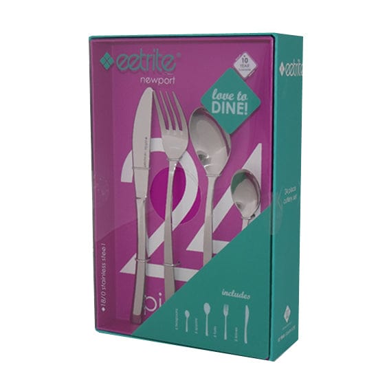 Eetrite Kitchen Eetrite Newport Cutlery Set 16-Piece NP/16BB (4723129974873)