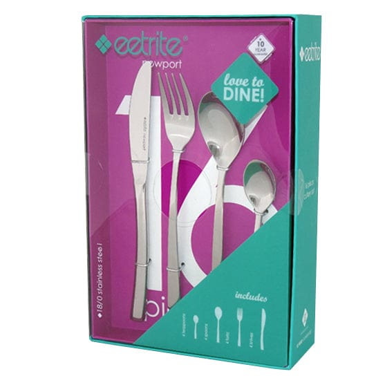 Eetrite Kitchen Eetrite Newport Cutlery Set 16-Piece NP/16BB (4723129974873)