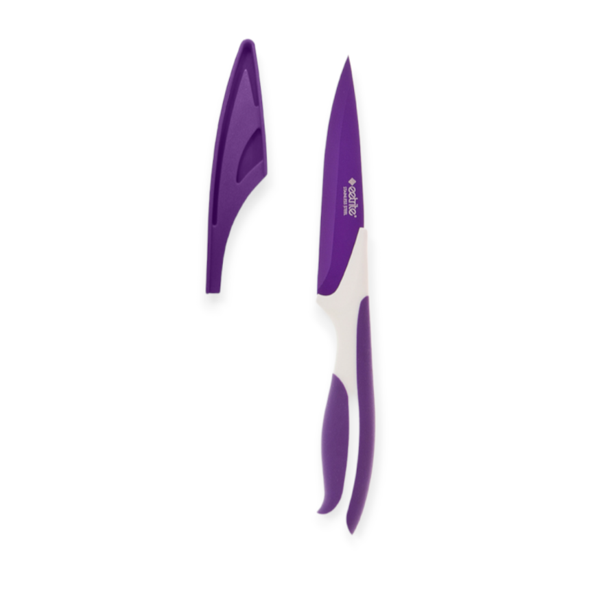 EETRITE Knife Eetrite Paring Knife With Cover Purple ER1472PU (7468443271257)