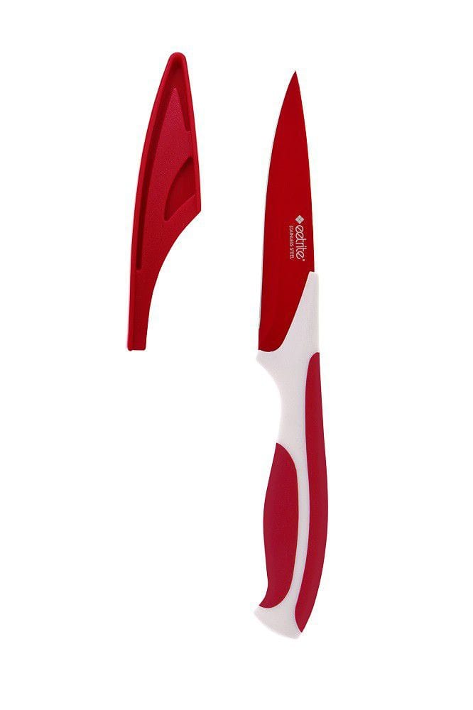 EETRITE Knife Eetrite Paring Knife With Cover Red ER1472R (4777052110937)