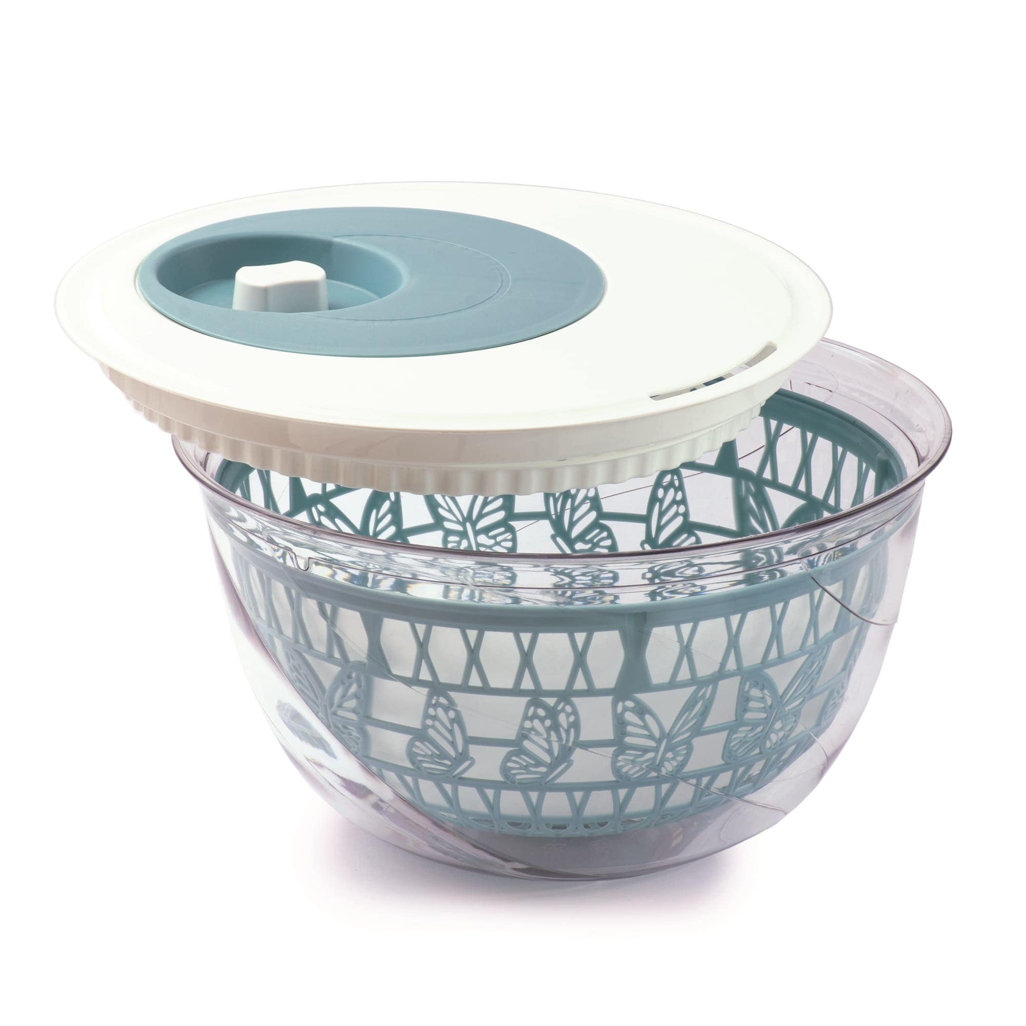 EETRITE Measuring Eetrite Snips Miss Butterfly Salad Spinner 4L Light Blue (2 In 1) 020476 (7605963882585)