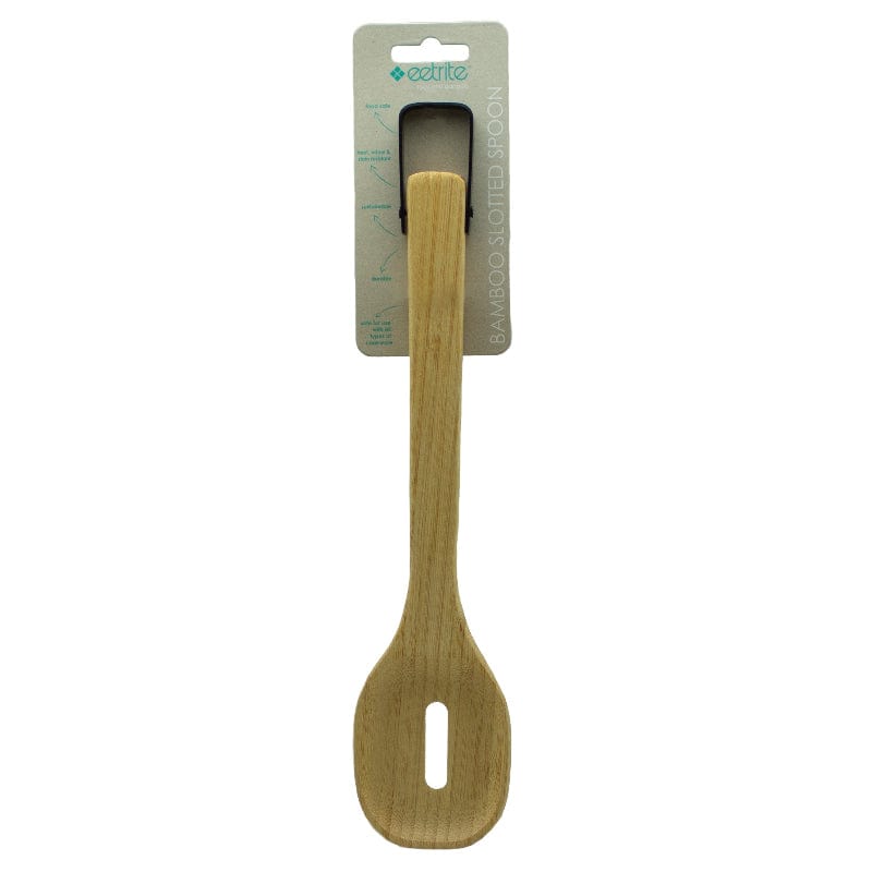 EETRITE Solid Spoon Eetrite Bamboo Slotted Spoon 33cm  LC7001