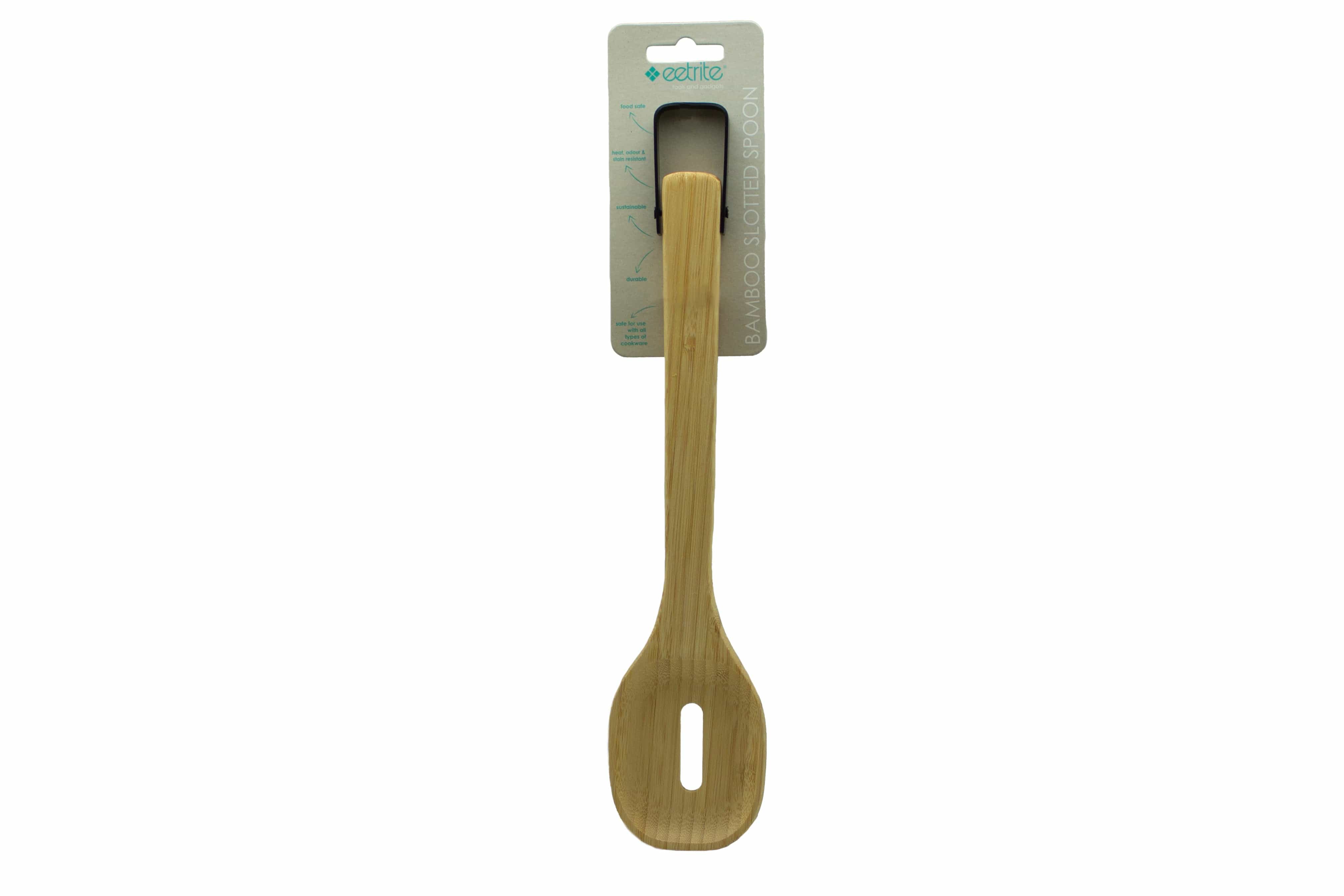 EETRITE Solid Spoon Eetrite Bamboo Slotted Spoon 33cm  LC7001