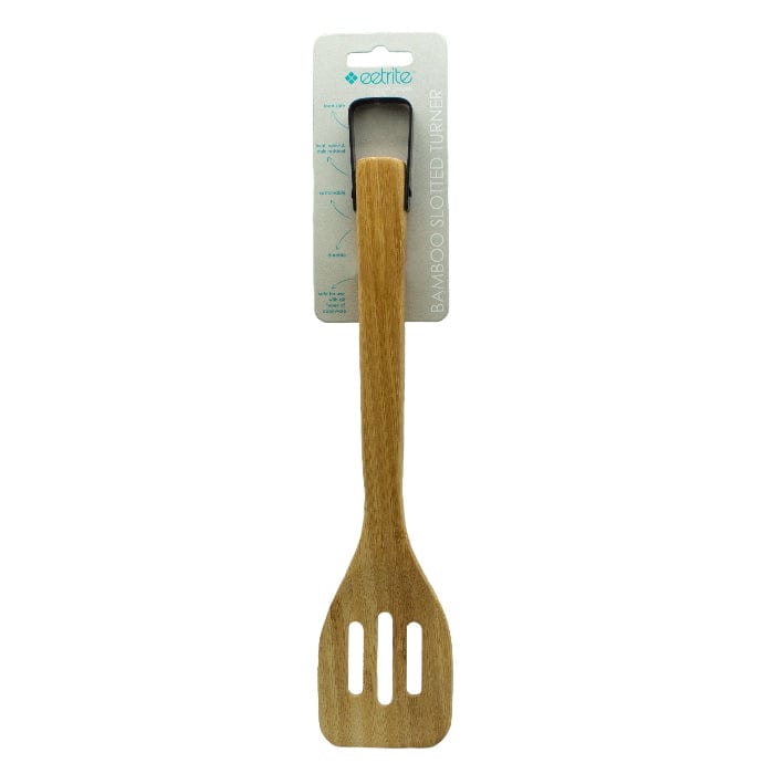 EETRITE Solid Spoon Eetrite Bamboo Slotted Turner 33cm  LC7003