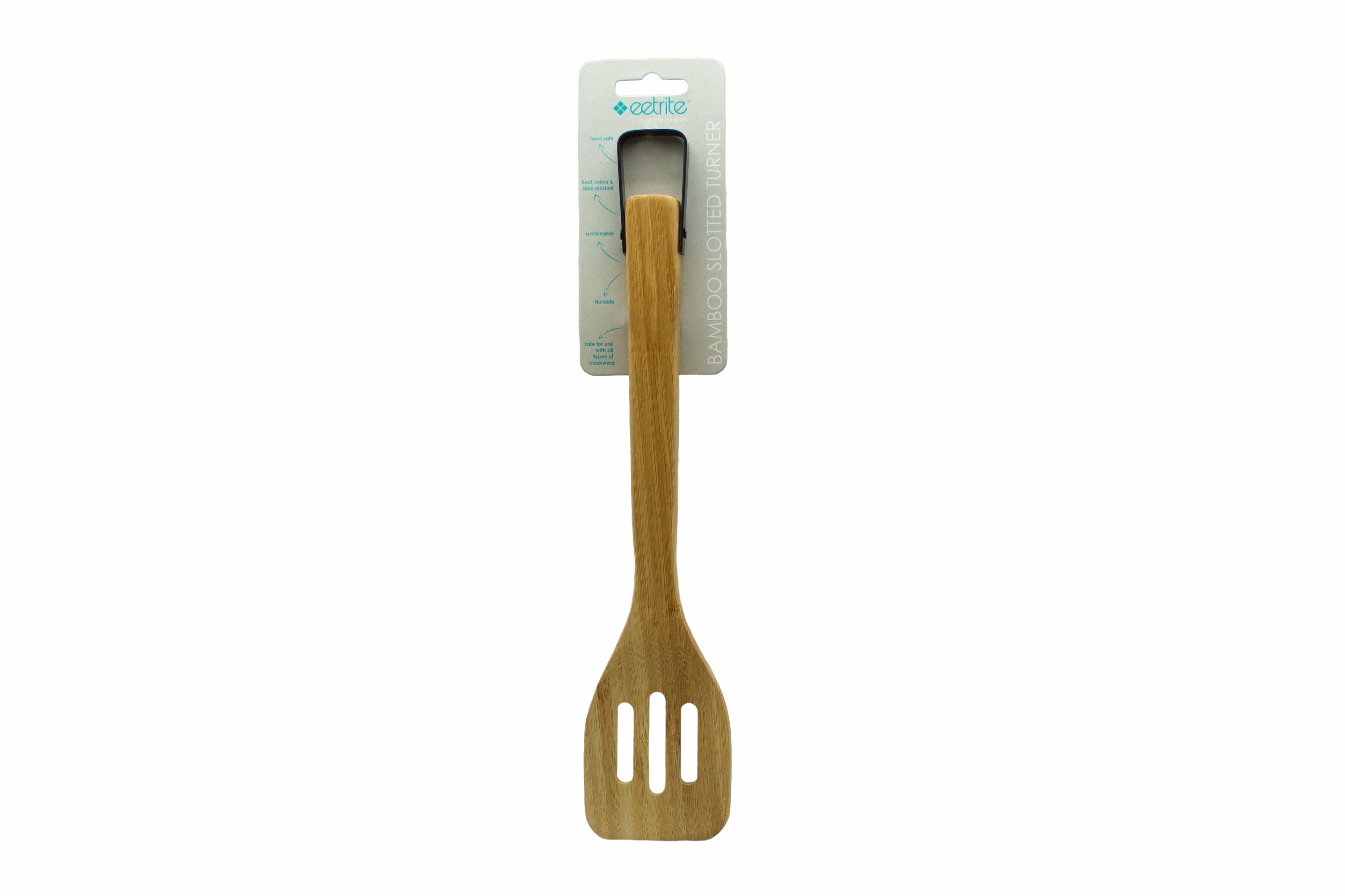 EETRITE Solid Spoon Eetrite Bamboo Slotted Turner 33cm  LC7003