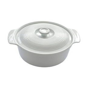 EETRITE SUGER BOWL Eetrite 24.5cm Round Casserole Just White Bakeware ER0231 (7347431407705)