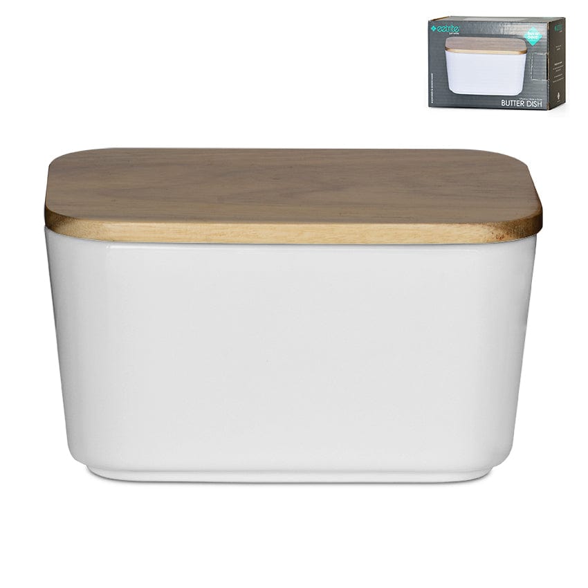 EETRITE SUGER BOWL Eetrite Butter Dish with Acacia Lid ER0291 (7347434160217)