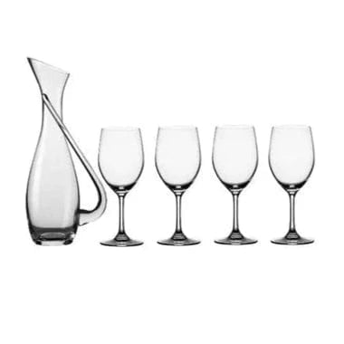 Eetrite Wine Glasses Eetrite Decanter & Wine Set of 4 LC6006