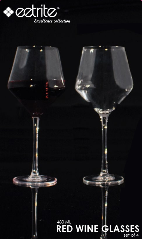 Eetrite Wine Glasses Eetrite Red Wine Glasses 480ml Set of 4 LC6000