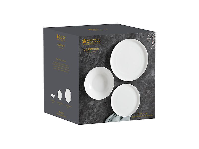 Maxwell & Williams Cashmere Mansion High Rim Dinner Set 12 Piece EF0070.