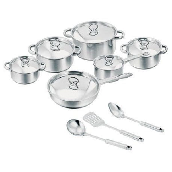 Salton POTS Salton 15 Piece Pot Set Stainless Steel CW15190062 (2061700694105)
