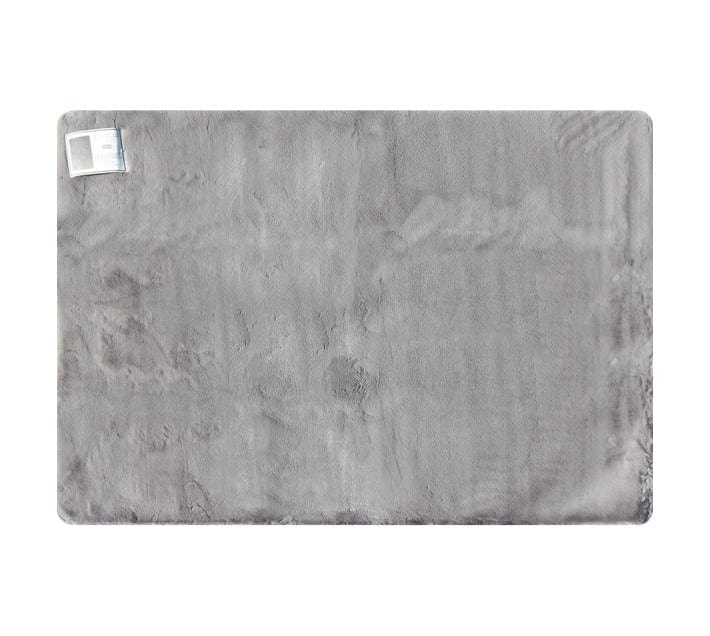 Stefano & Co RUG 53x80cm Sonnia Luxurious Faux Fur Rug Latex Backing Grey