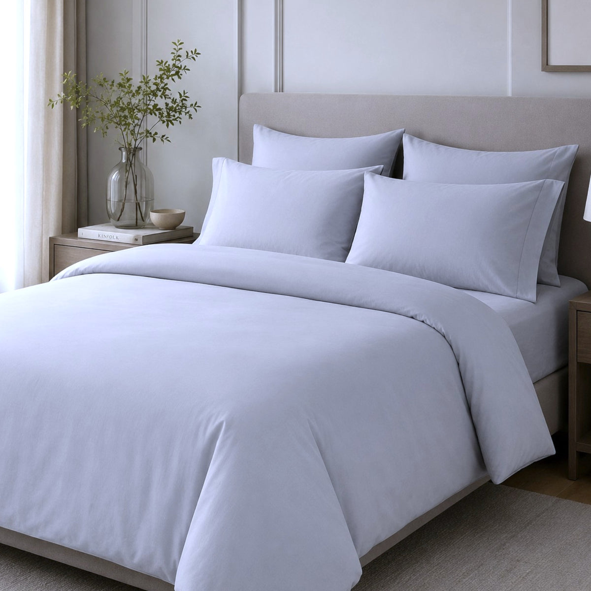 Fabric Egyptian Cotton White 100% Cotton TC400 280 cm