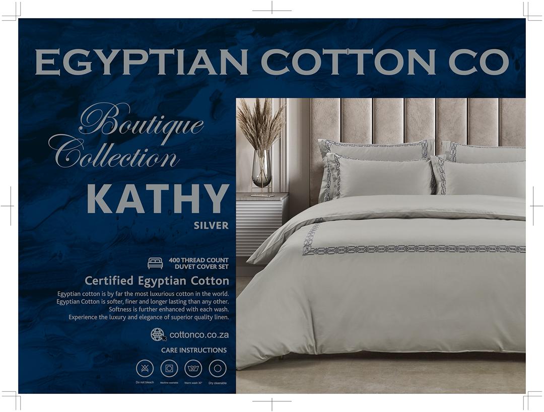 Egyptian Cotton Duvet Cover Egyptian Cotton Kathy 400 Thread Count Silver Duvet Cover Set