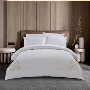 Egyptian Cotton Duvet Cover Queen Egyptian Cotton 400 Thread Count Lorena White Duvet Cover Set (7497974808665)