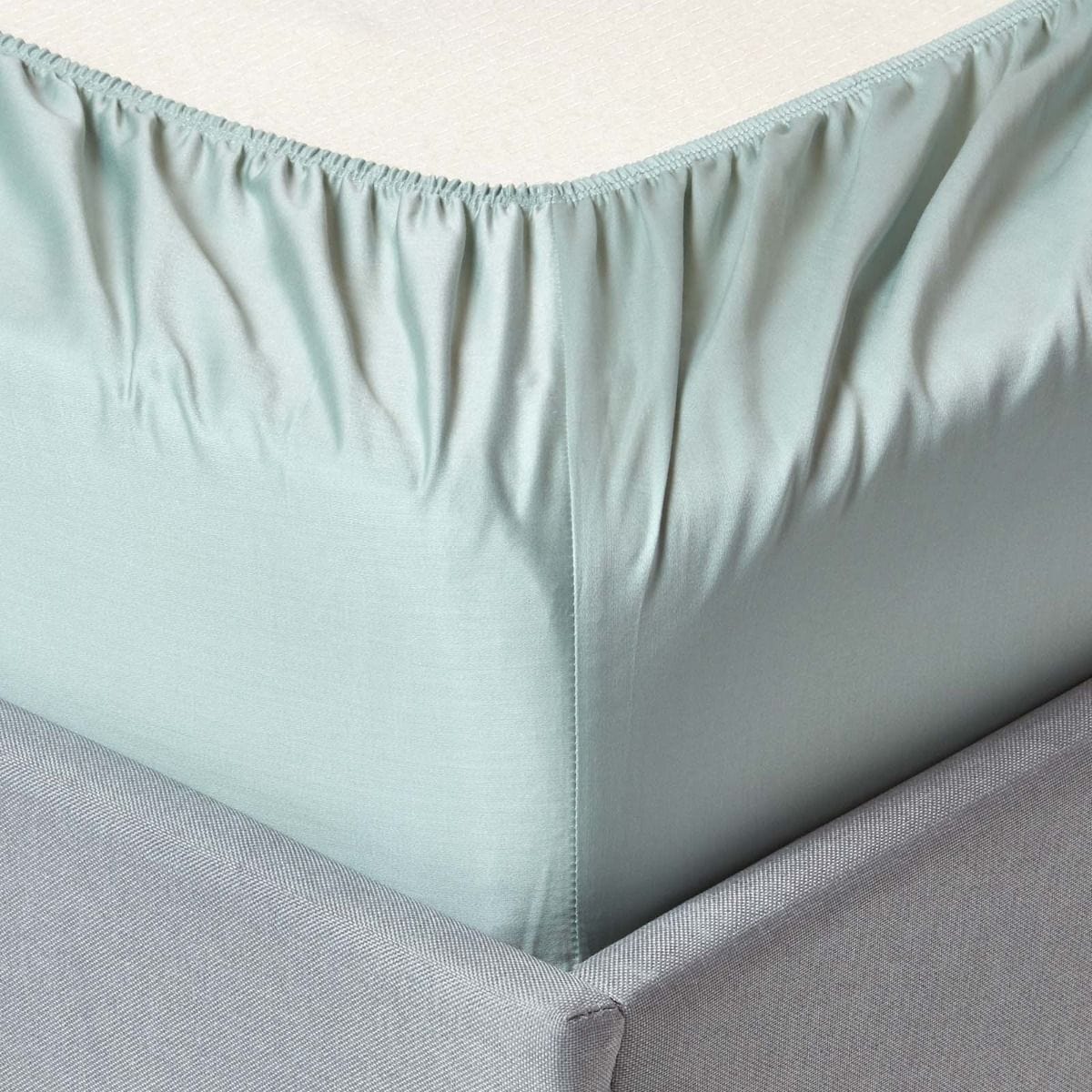 Egyptian Cotton FITTED SHEET Egyptian Cotton 400 Thread Count Fitted Sheet Duck Egg (7901799284825)