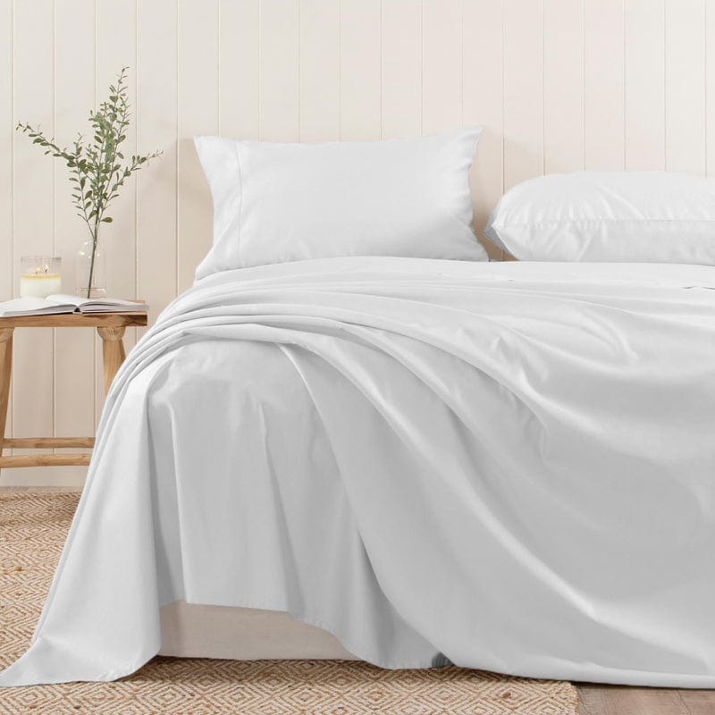 Egyptian Cotton FITTED SHEET Queen Egyptian Cotton 400 Thread Count Flat Sheet White (7901823205465)