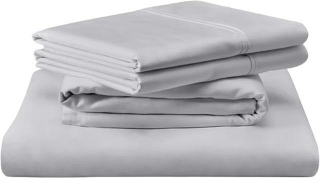 Egyptian Cotton FLAT SHEET Egyptian Cotton 400 Thread Count Silver Flat Sheet (6708605616217)