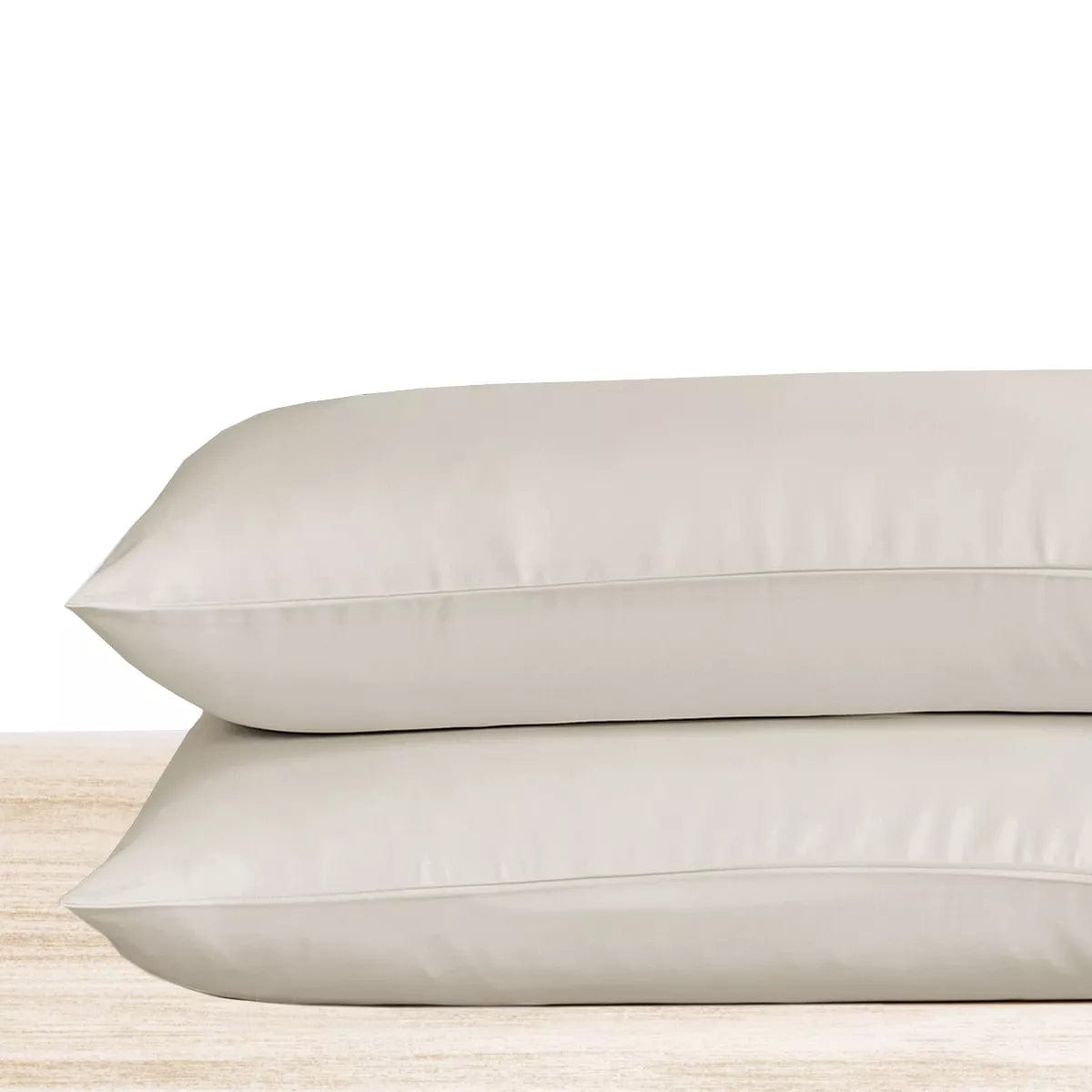 Egyptian Cotton pillowcase Cream 45X70cm Egyptian Cotton Standard Pillow Cases 600 Thread Count (7881072738393)