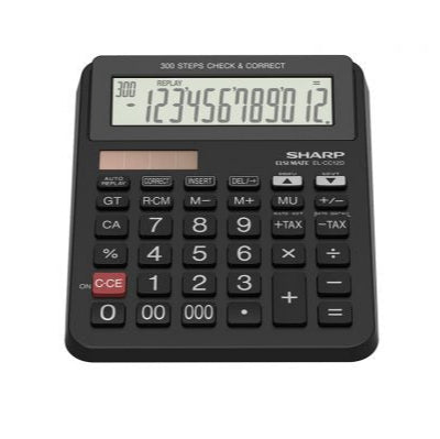 Sharp Desk 12 Digit Calculator EL-CC12D