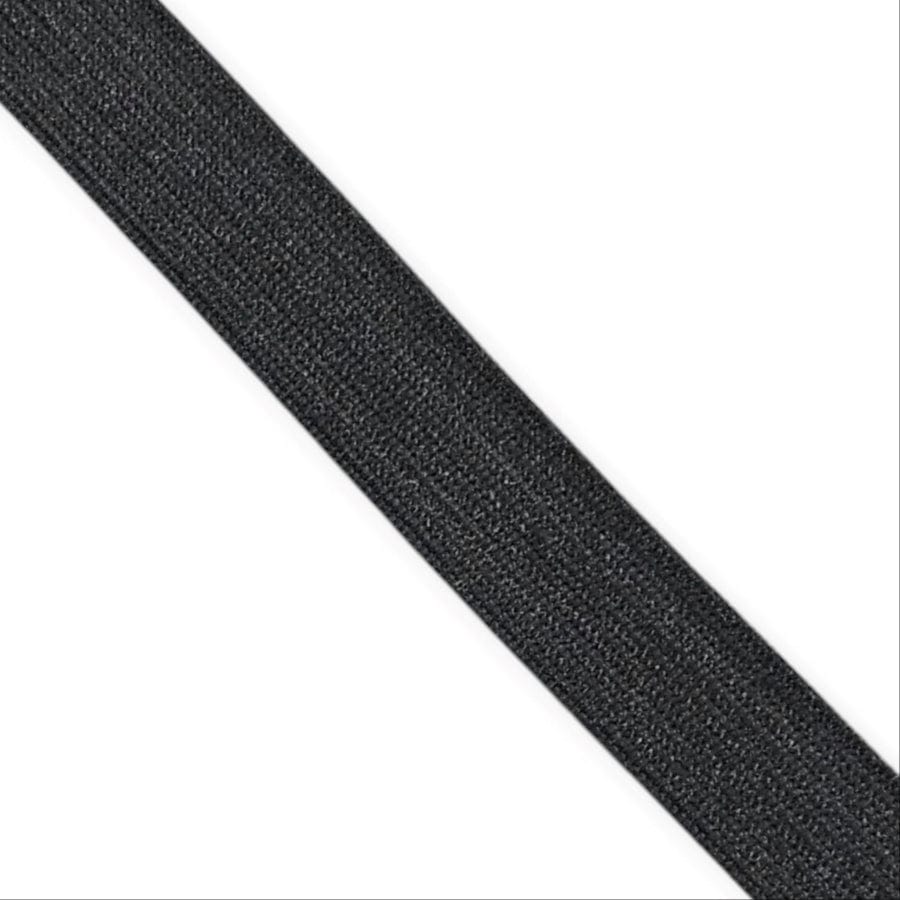 ELASTIC Habby 15mm Black Knitted Elastic Med Pull (7916899041369)